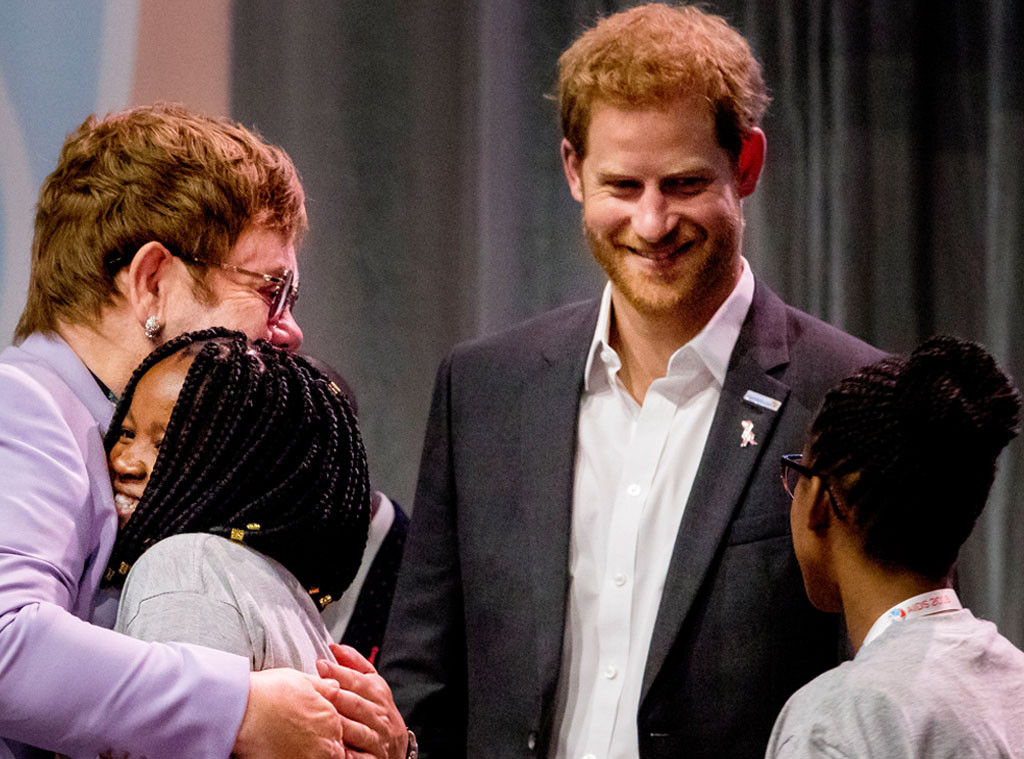 Sir Elton John, Elton John, Prince Harry, AIDS Event Sir Elton John, Elton John, Prince Harry, AIDS Event